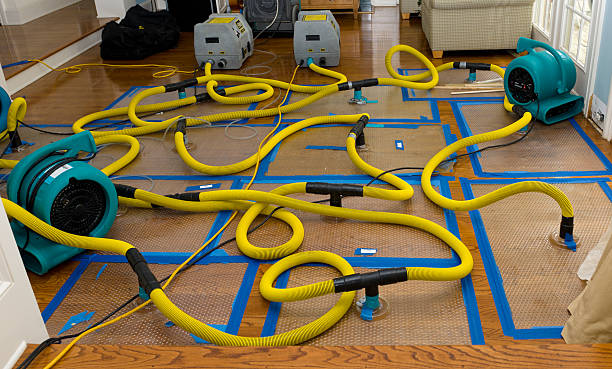 Professional Flood Damage Restoration technician working in Marriottsville, MD